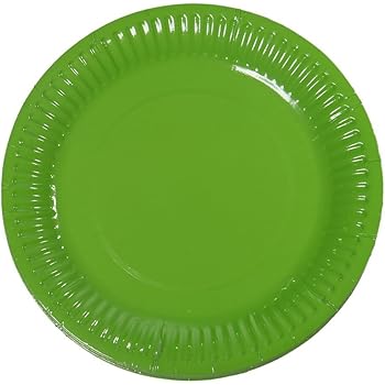 Pappteller Partyteller Einwegteller Ideal Fur Feste Und Feiern Wie Geburtstag Oder Grillabend Aus Frischfaserkarton 18cm 100 Pack Meowoo Grun Amazon De Spielzeug