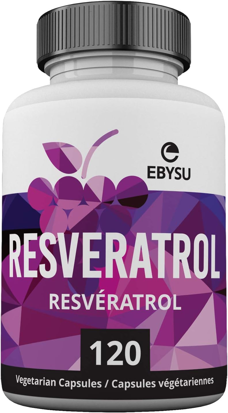 EBYSU Resveratrol Antioxidant Supplement Pomegranate, Green Tea
