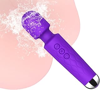 Vibrator Wand,G Spot Vibrator Adult Sex Toys for Women,Vibradores,8 Speeds & 20 Patterns,Clitoral Stimulator Couples Female Sex Toys for her Sex Sexual Stimulation Device for Women (Purple)