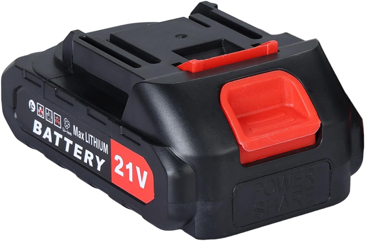 High-Performance Power Tool Battery - Rechargeable Replacement for Lawn Mower, Blower, Pruner, Chainsaw and More, Compatible with 12V/21V Tools, Durable ABS & Metal Construction C