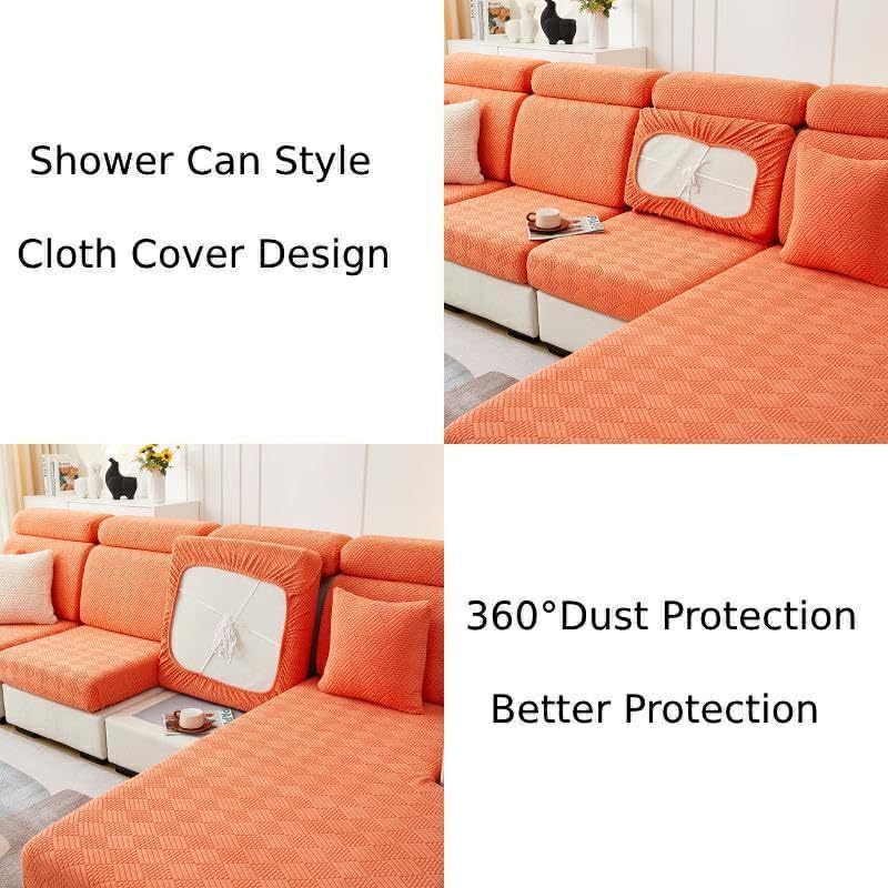 Miniatura 2 de Fundas mágicas para sofá, funda para sofá chaise lounge, fundas de sofá resistentes en forma de L, protector elástico antideslizante de alta