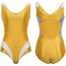 AMORESY Blaze Backless Swimsuit Leotard Catfight Ronald Lightweight Stretch One-Piece Swimwear