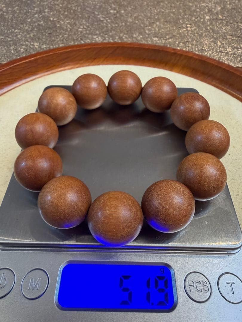 S-191-2 老山檀 白檀 ブレスレット 念珠 数珠 20mm