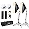 Skytex Softbox Lighting Kit 2Pack 20x28in Soft Box | 85W 2700-6400K E27 LED Bulb Continuous Photography Lighting, Photo Studi