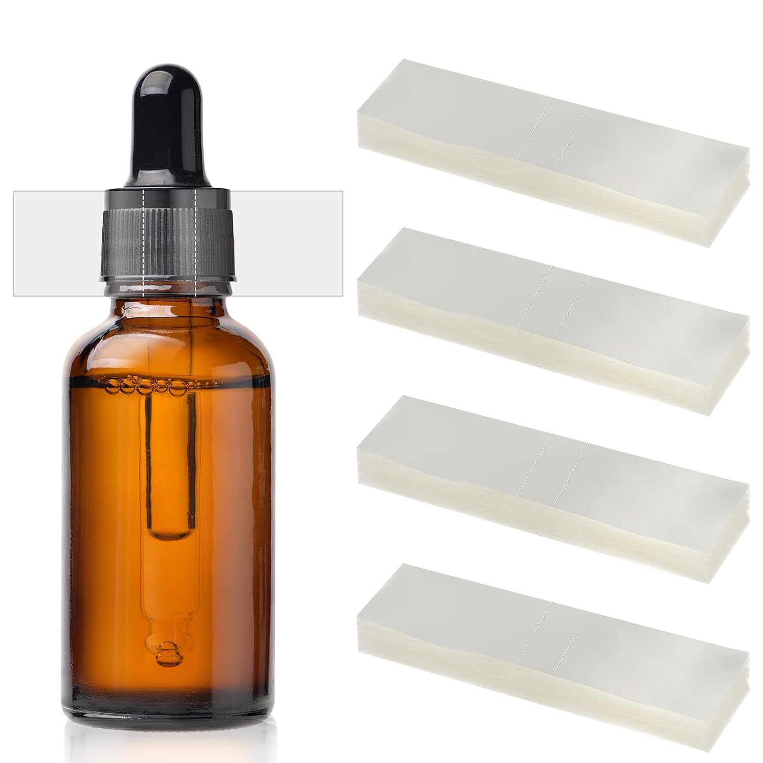 500 Pcs Shrink Wrap for Bottles Seals Heat Shrink Bottle