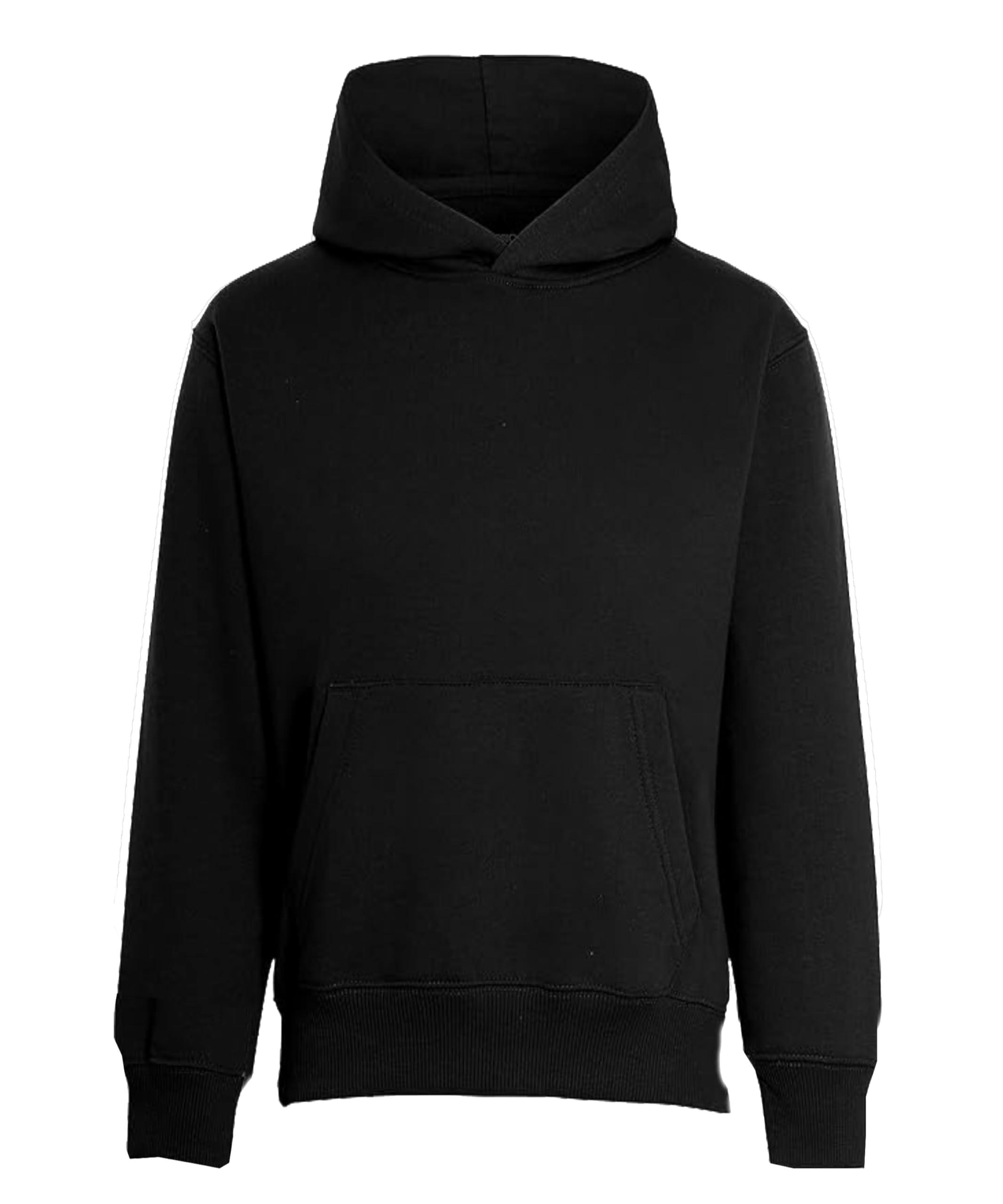 imporio 11 Women's Lightweight Pullover Hoodie Soft Stylish Without Drawstring Ladies Hoodie UK Size S-XL (UK, Alpha, XL, Regular, Regular, Black)
