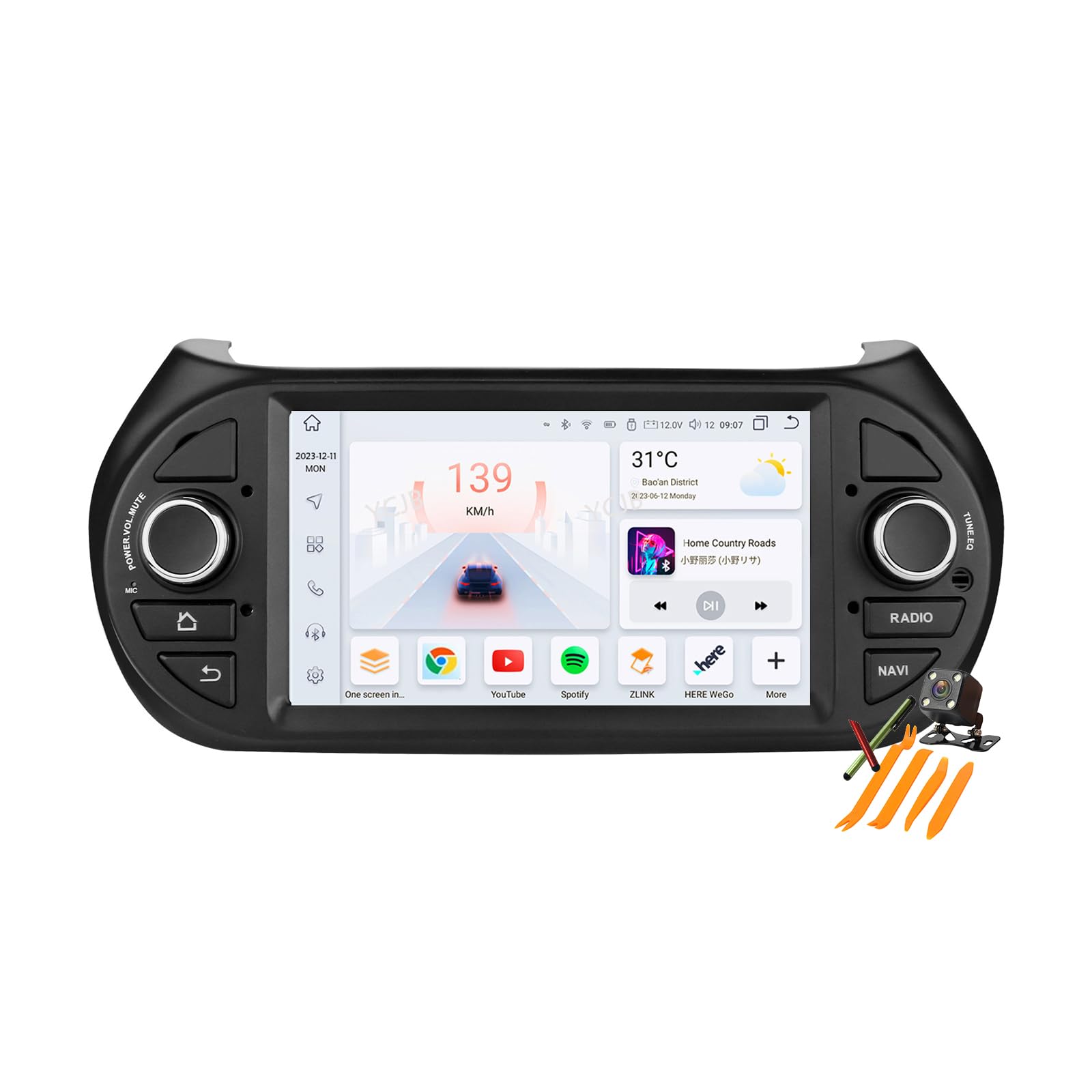 Radio Android 13 para Citroen Nemo 2008-2017: viaja conectado con Carplay y GPS 8