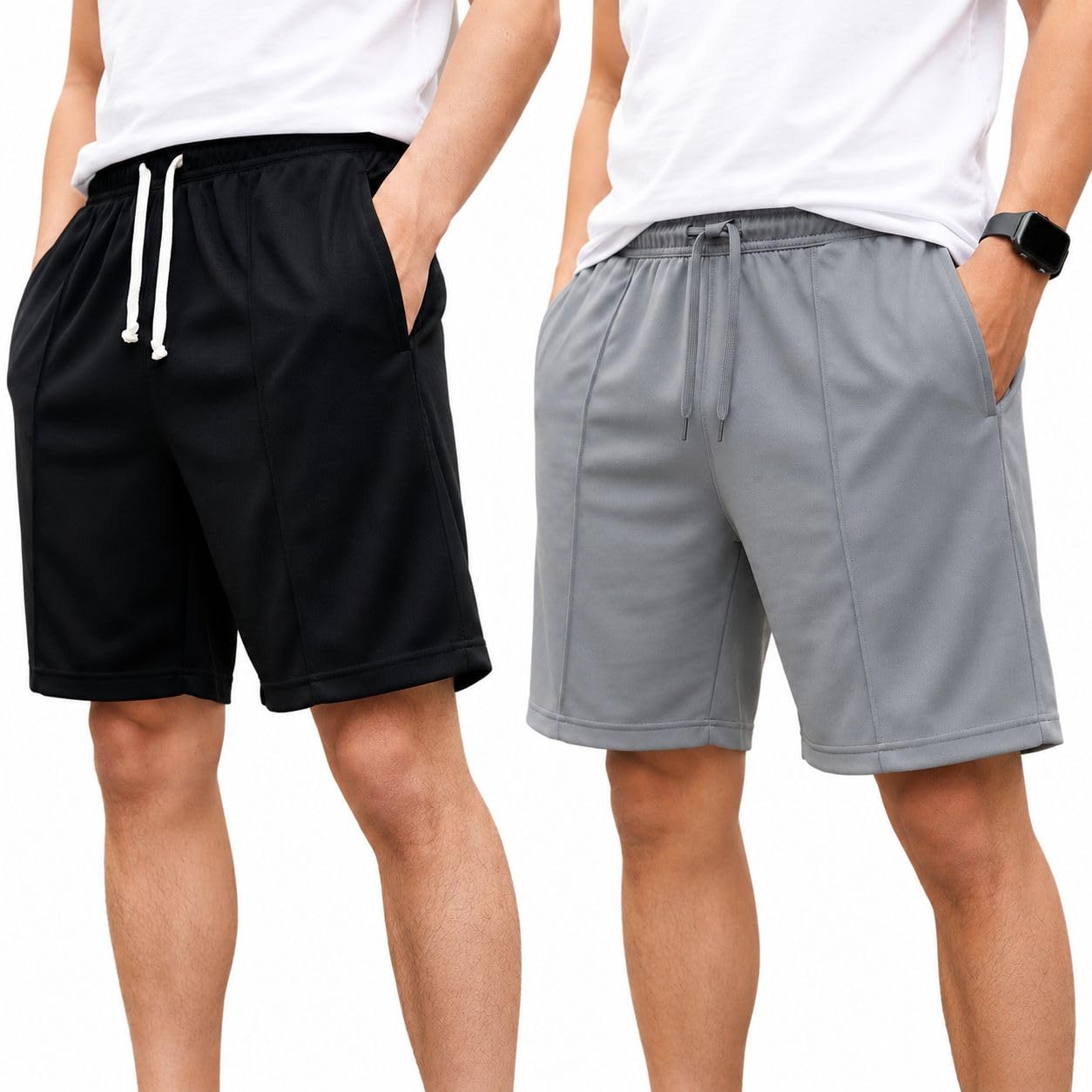 mack jonney Men’s Shorts Pack of 2 | Comfortable Casual, Sports & Lounge Shorts for Men | Regular Fit-MJ_.4-picture-29