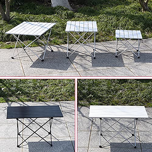 Table de camping pliable petite taille noire pour cuisine extérieure