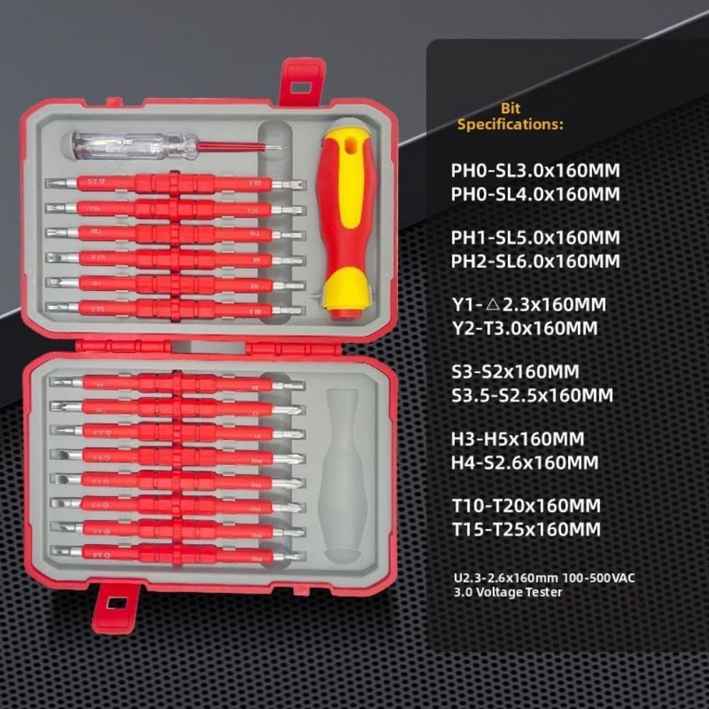 Set Cacciaviti Isolati 29 Elettrici Set Cacciaviti Isolati 29