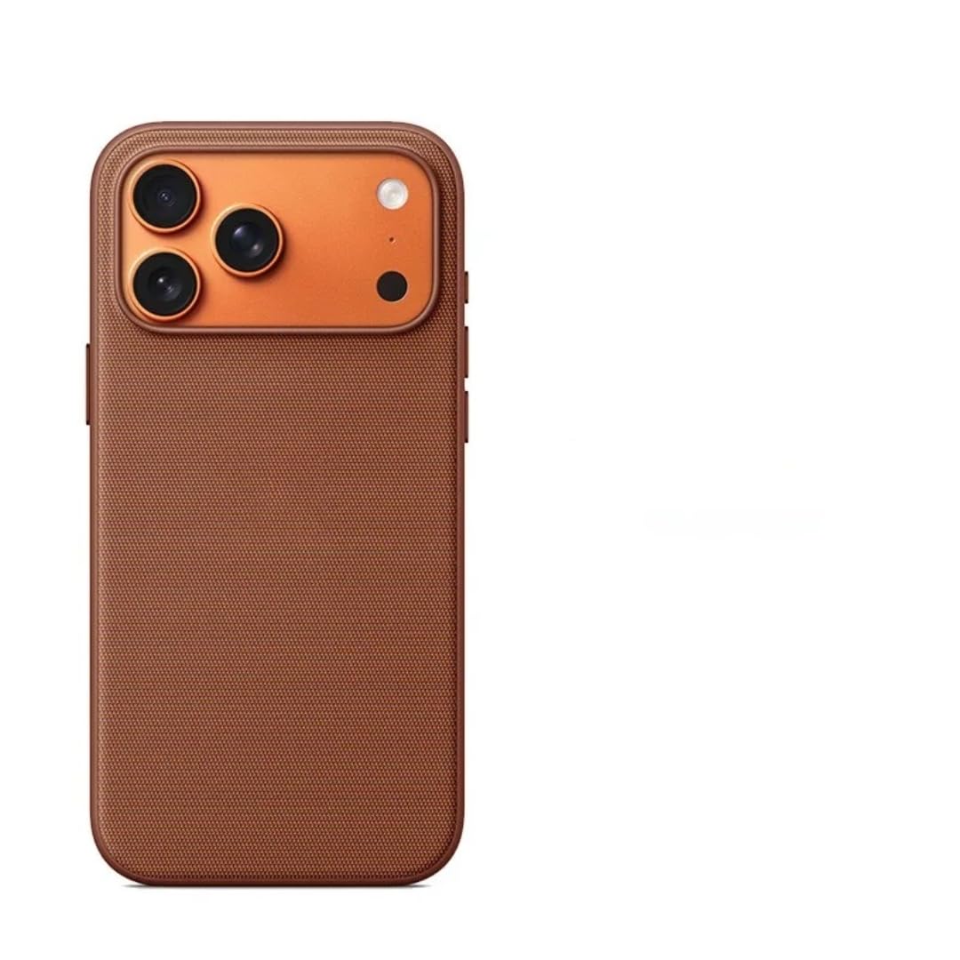 Étui tissé technologique pour iPhone 13 Pro coque marron