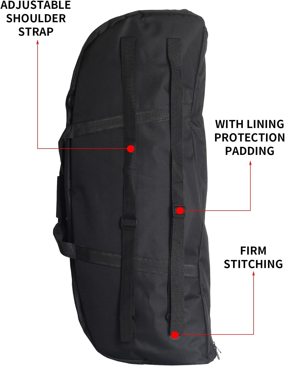 Archery Compound Bow Case Soft Bow Bag with Arrow Quiver Light-Weight Bow Carry Bag with Adjustable Shoulder Strap & Backpack Straps for Adults Hunting and Target Practice