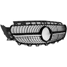 Fits For Mercedes W213 W238 A238 grille gloss black Sports With camera E-Class E180 E200 E250 Front Bumper grills without sign 2016-2018