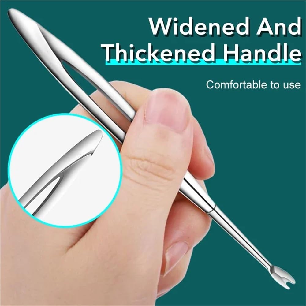 Outil multifonction à double tête en acier for repousser les peaux mortes avec un design ergonomique et une utilisation confortable. Convient for le soin des ongles et le choix idéal for une utilisati