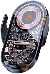 Suporte Para Celular No Carro Com Carregamento Por Indução - Carregador De Telefone Premium Sem Fio Veicular Encaixe Giratório Fixação Automática Magnético Magnetic 15w