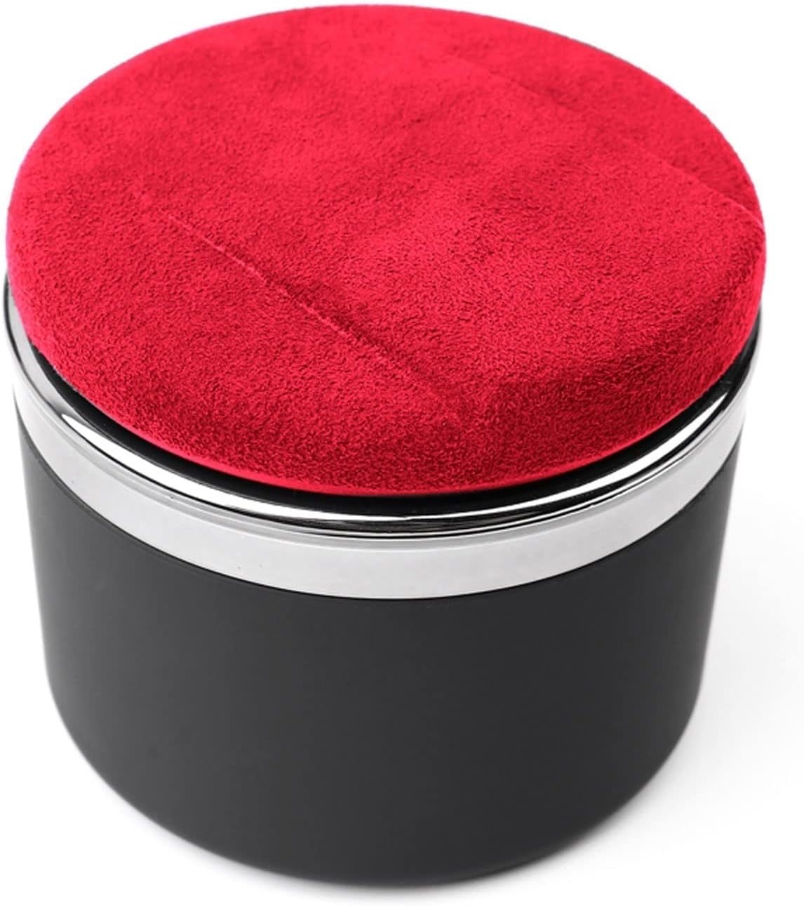 Portable Car Ashtray, Car Smoking Accessories for Men and Women, Ideal for Car, Home and Office (Color : Black) (Red)