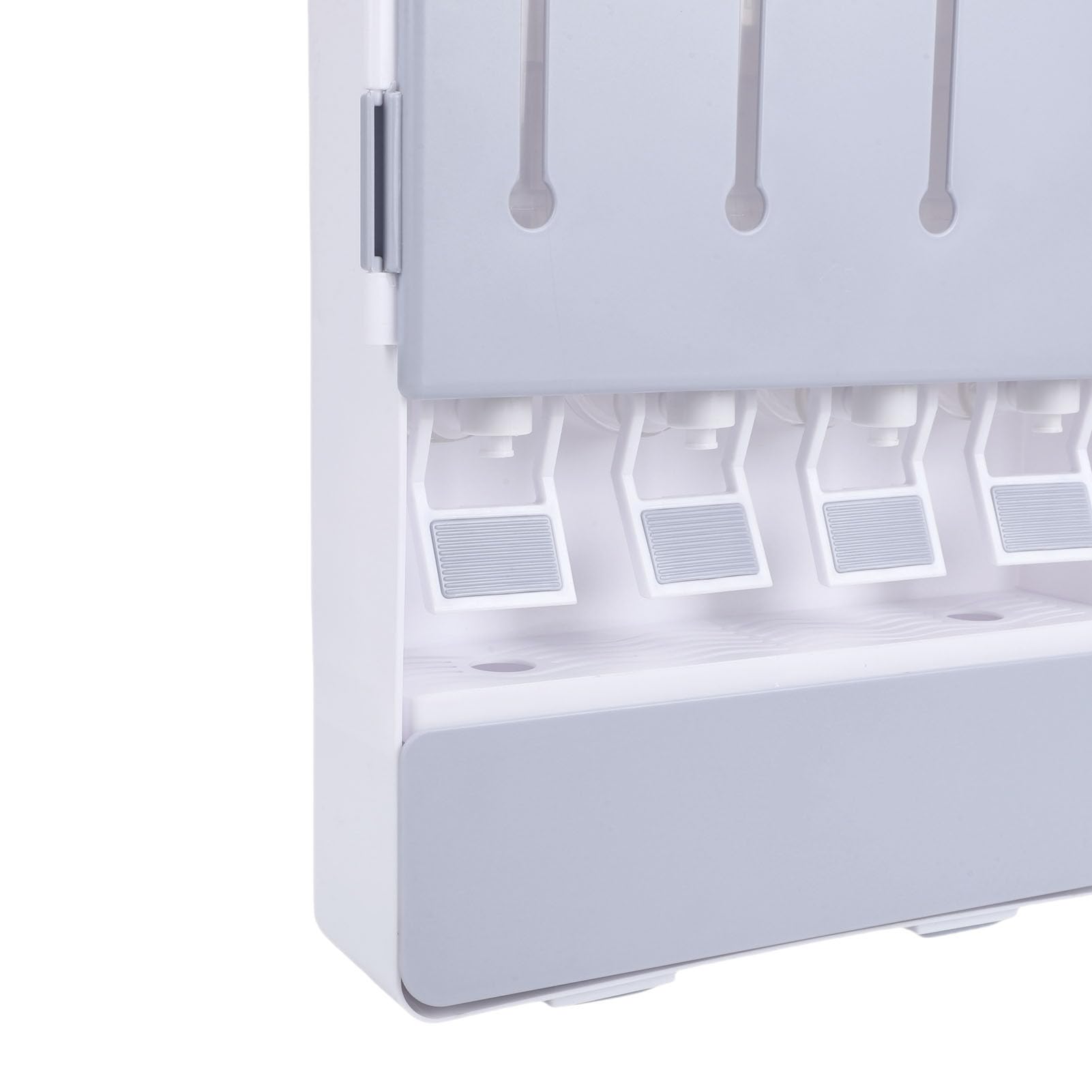 Scaffale per Condimenti a Parete Scatola Portacondimenti Multifunzionale Dispenser per di Aceto e Olio con Barattoli di Vetro Trasparente per L'organizzazione della