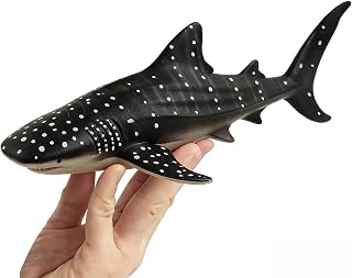 SmilerSmile 10.6" Whale Shark Figurine Plastic Sea Creature Toy | Solid PVC Action Figure, Simulation Sea Animals, Educational Ocean Animal Model, Non-toxic Safe Bath Toy