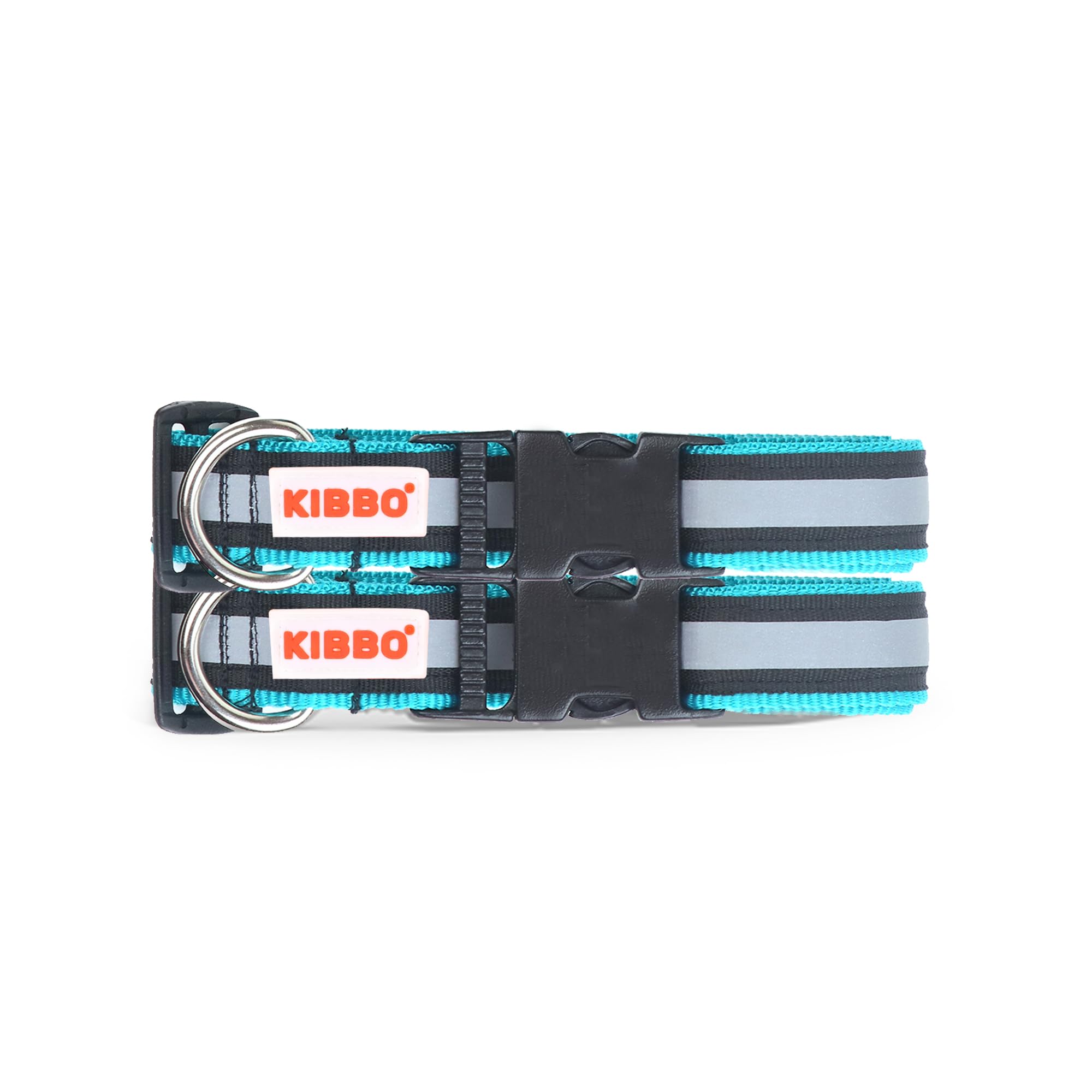 Kibbo Premium Reflective Dog Collar for Small, Medium (M) & Large (L) Pet Breeds | Adjustable Length, Super Lightweight | Heavy Duty Metal D-Ring and Buckle | (Medium, Sea Green, Pack of 2) (B0CGQ36CBJ) Amazon Price History, Amazon Price Tracker