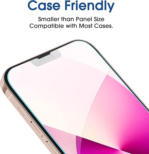 Miniatura 4 de amFilm OneTouch Protector de pantalla de vidrio compatible con iPhone 13 Mini de 5.4 pulgadas 2021 con kit de fácil instalación, cobertura completa,