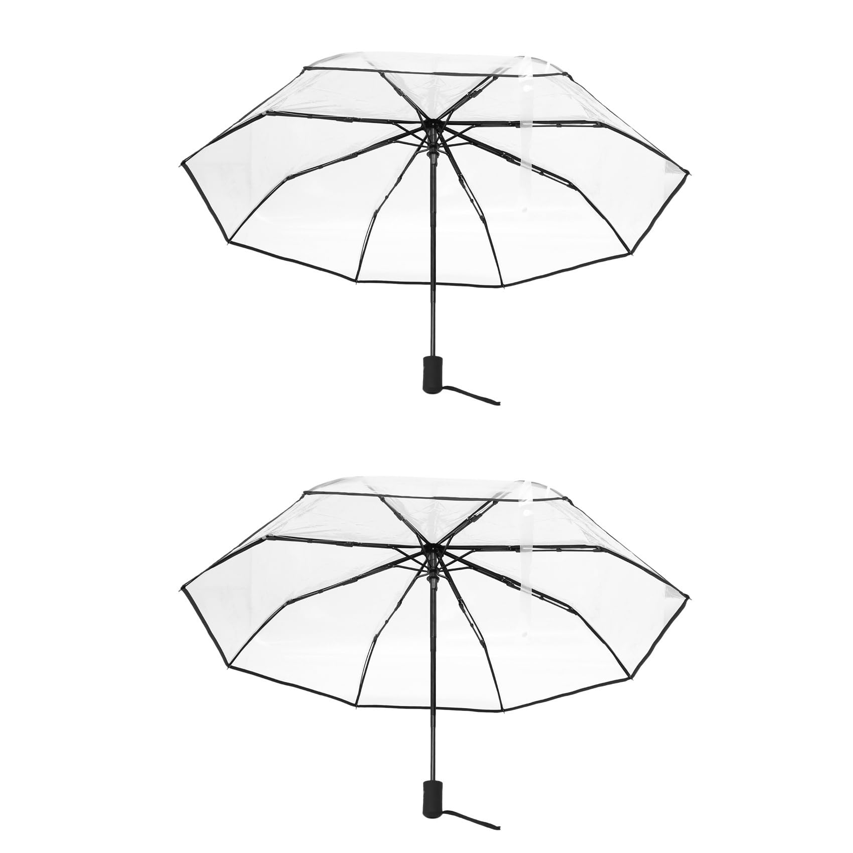 Parapluie automatique de pluie transparent haut de gamme pour femme