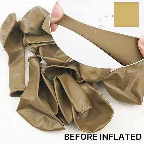 Miniatura 107 de PartyWoo Globos amarillos de 140 piezas de diferentes tamaños de 18, 12, 10, 5 pulgadas, kit de arco de globos de látex amarillo mate, guirnalda