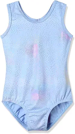 HOZIY Leotards for Girls Ballet Gymnastics Sleeveless Long Sleeve Colorful Sparkles Aqua Blue Pink Purple Solid