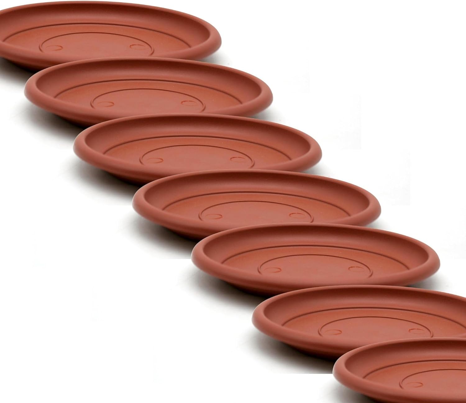 DOJA Barcelona Saucer Flower Pot 145 mm Pack of 10 Plant Pots Flower