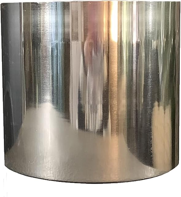 Leaf Metal Planter, Silver, 18cm