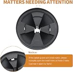 Garbage Disposal Splash Guard, with Waste Disposal Shovel for InSinkErator Evolution Series 3 3/8" QCB-AM Sink Baffle Rubber Drain Cover 2022 Upgraded Removable Quiet Collar Strainer Insert Ullnosoo