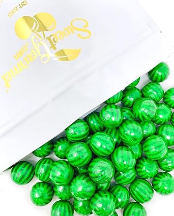 SweetGourmet Watermelon Gum Balls | 1 inch Bubble Gum | 3 Pounds