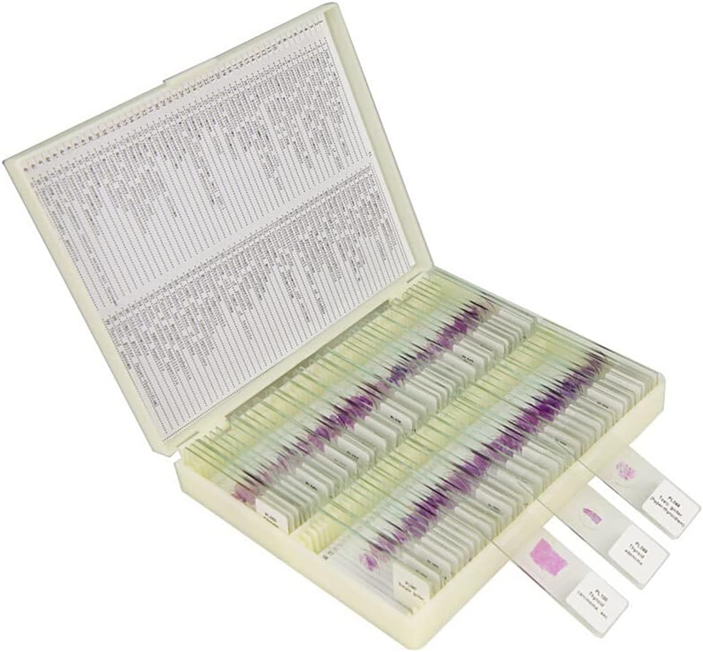 Lab Microscope Parts 100PCS Prepared Sections Specimen Microscope Glass Slides for Medical Research