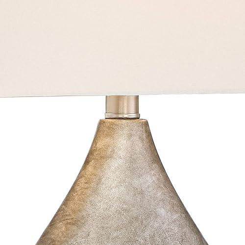 Miniatura 3 de 360 Lighting Royce - Juego de 2 lámparas de mesa modernas con forma de lágrima de 24 12 pulgadas de alto, con WiFi, acabado plateado, acabado de