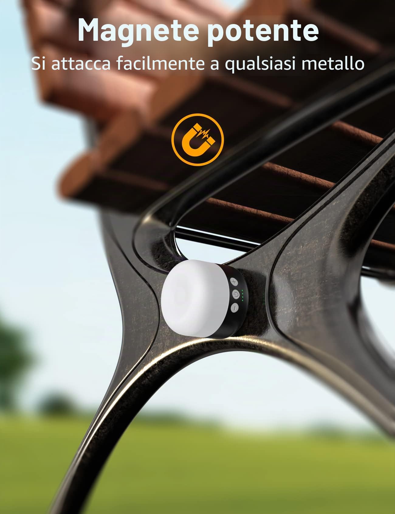 Luce notturna lanterna da campeggio 1000LM ricaricabile, lampadine LED sospese, luce tenda, lampada per emergenza, esterno, escursionismo, alimentato a batteria, illuminazione/lampada, nero