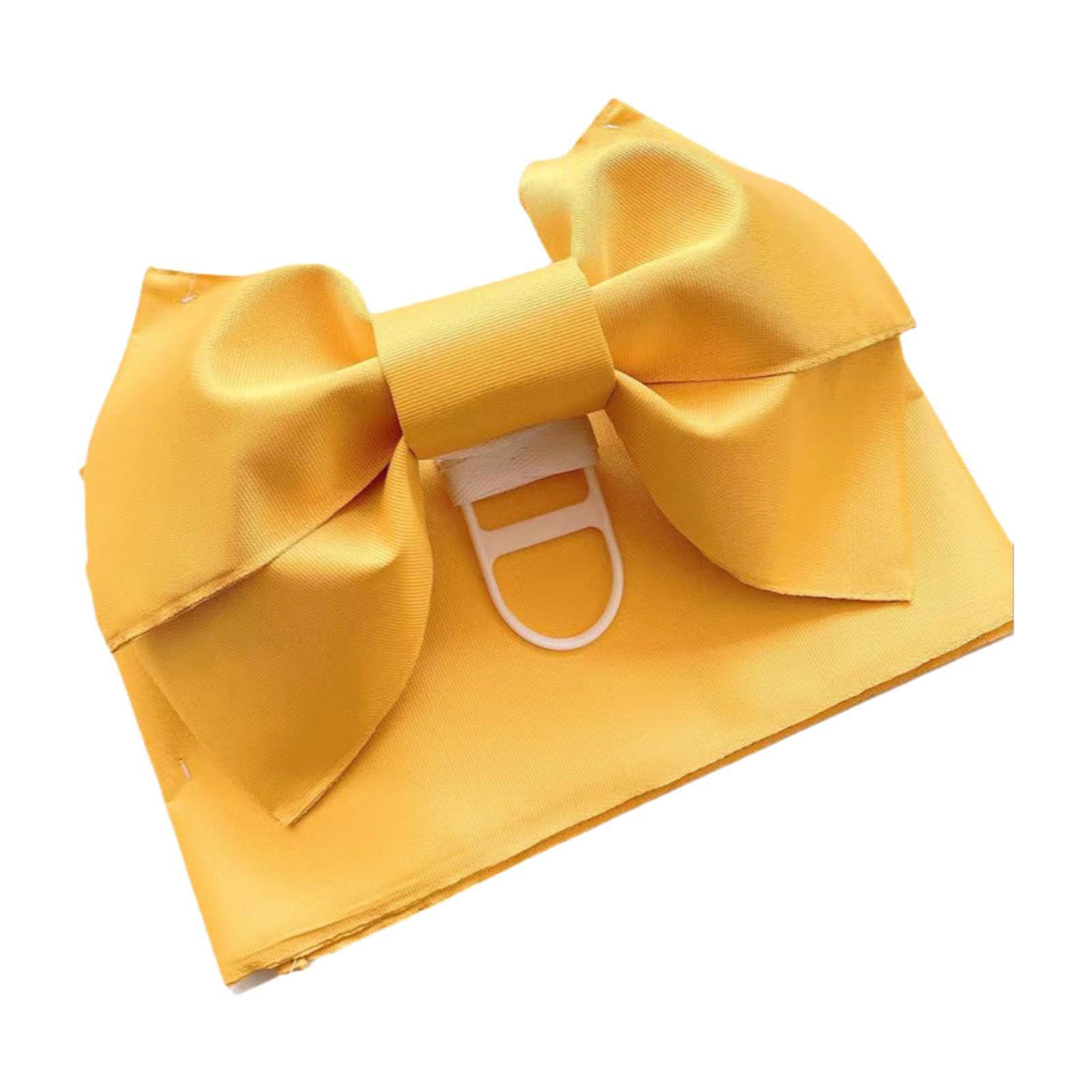 Kimono Obi Belt Corsets Obi Waist Belt for Robe Accessories Dresses Costume Yellow-image-5