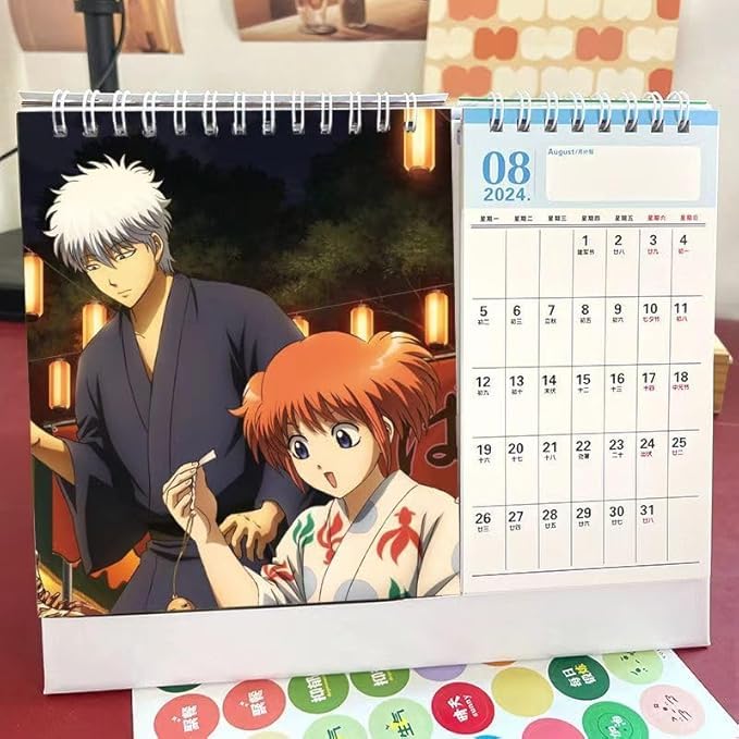 Amazon.co.jp: 銀魂 卓上カレンダー 2025-2026年 坂田銀時 土方