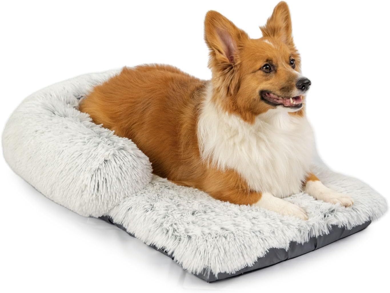 Best Friends by Sheri Bolster Nap Mat - Cama para Perro con cojín - Colchón Lavable con Funda de Quita y pon para jaulas - Color Hielo - 76 x 48 cm