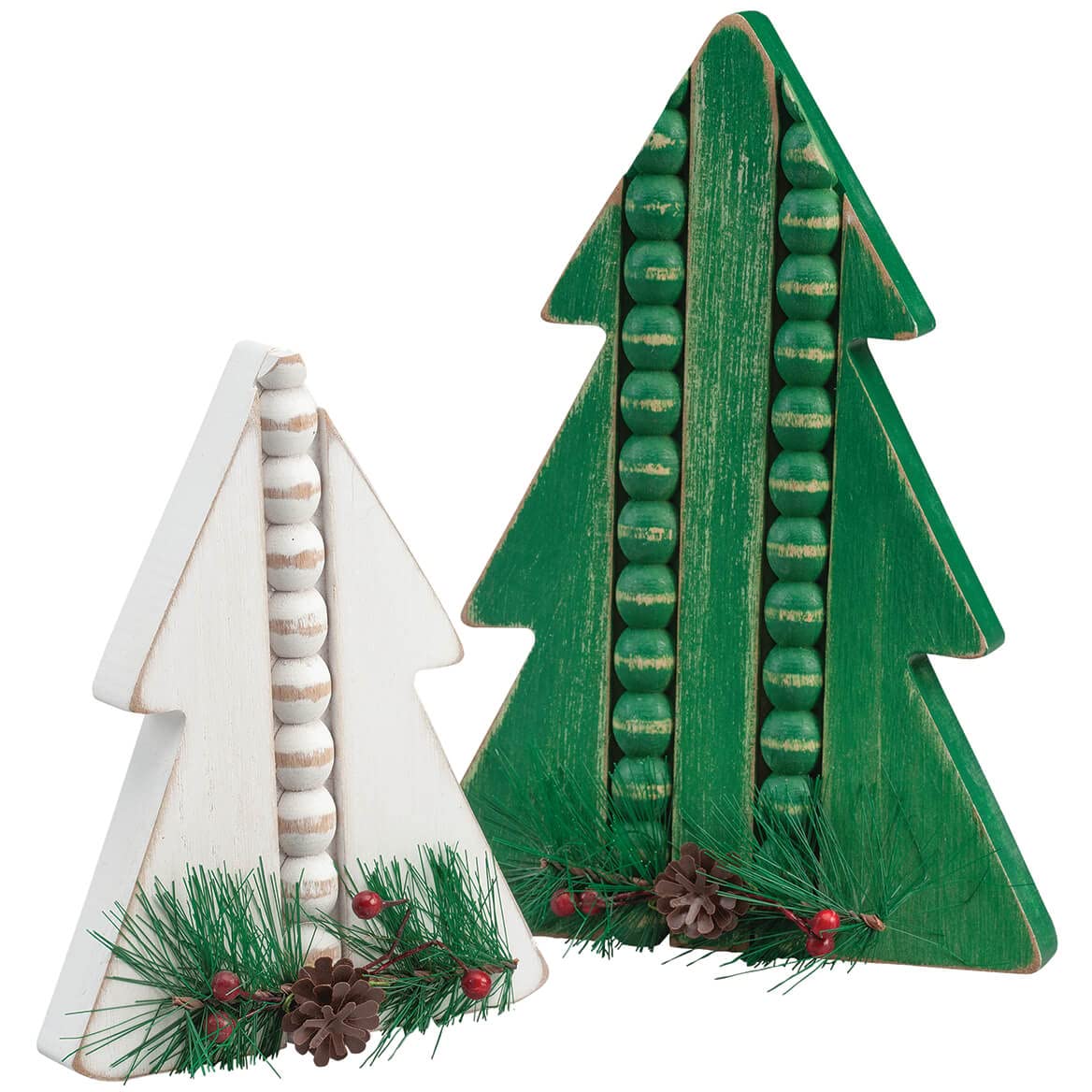 WHAT WE WANT _ 木製Xmas tree Amazon.com: Wood Christmas Trees, Set of 2, 100% MDF