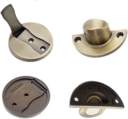 Vista 17 de Topes magnéticos para puerta, topes magnéticos para puerta de montaje en piso, cierre magnético de acero inoxidable, topes de puerta negros