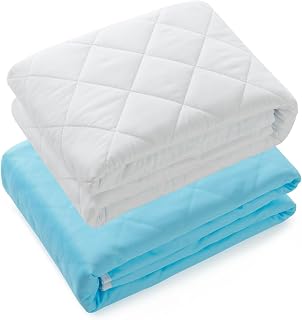KANECH Washable Waterproof Bed Pads 44x52 (2 Pack) - Heavy Absorbency Reusable Incontinence Underpads for Adults, Kids, Elderly & Pets
