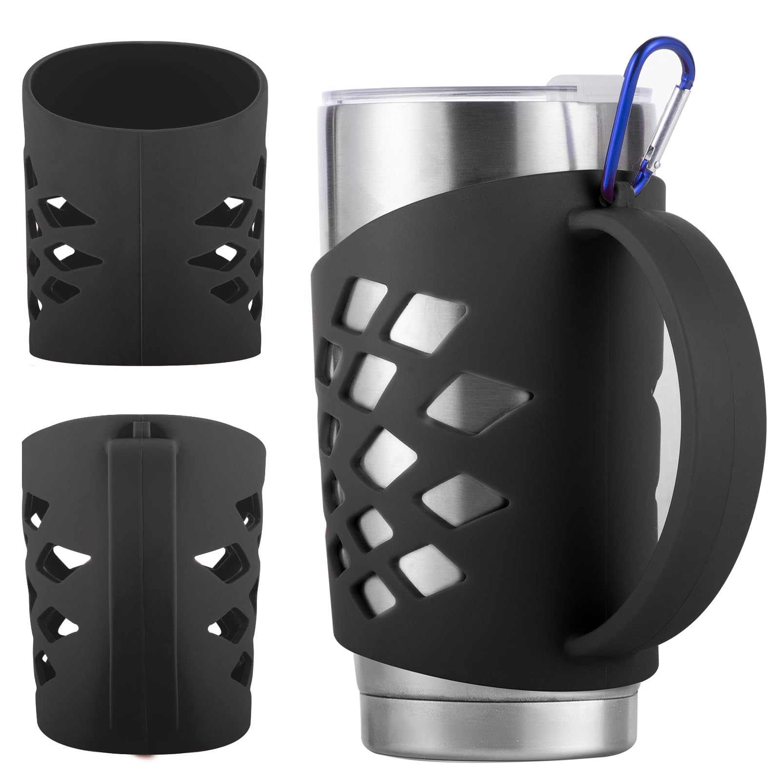 Handle for YETI 20 oz Tumbler, Silicone Sleeve w/‌ Handle for 20 oz Tumbler