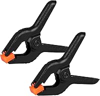 Vista 1 de Paquete de 2 abrazaderas de resorte, clips de plástico de 8.5 pulgadas, clips de fondo pequeños, abrazaderas resistentes, clips de resorte