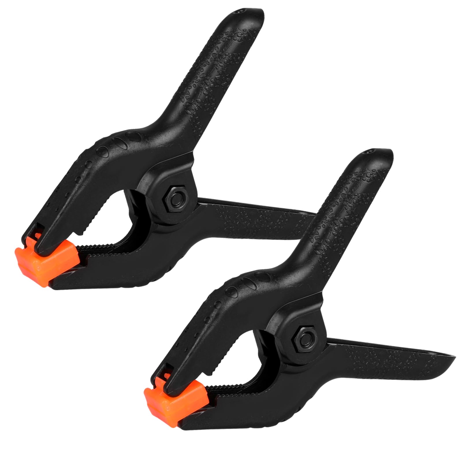 Photo 1 of 2 Pack Spring Clamps, 8.5inch Plastic Clips, Small Backdrop Clips, Clamps Heavy Duty, Spring Clips for Crafts, Backdrop Stand, Woodworking, Photography Studios (Black)