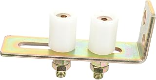 DOITOOL Gate Assembly Support Post Bracket Guide Roller Dual Nylon Rollers Gate Assembly Slide Gate Guide Roller with L Post Bracket Bracket Guide Roller