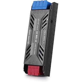 24 V Power Supply Transformer 230 V to 24 V 100 W LED Driver Switching Power Supply LED Transformer 4.16 A AC 230 V to DC 24 Volt Compact Extremely Thin Constant Voltage for Neon Strip Strip