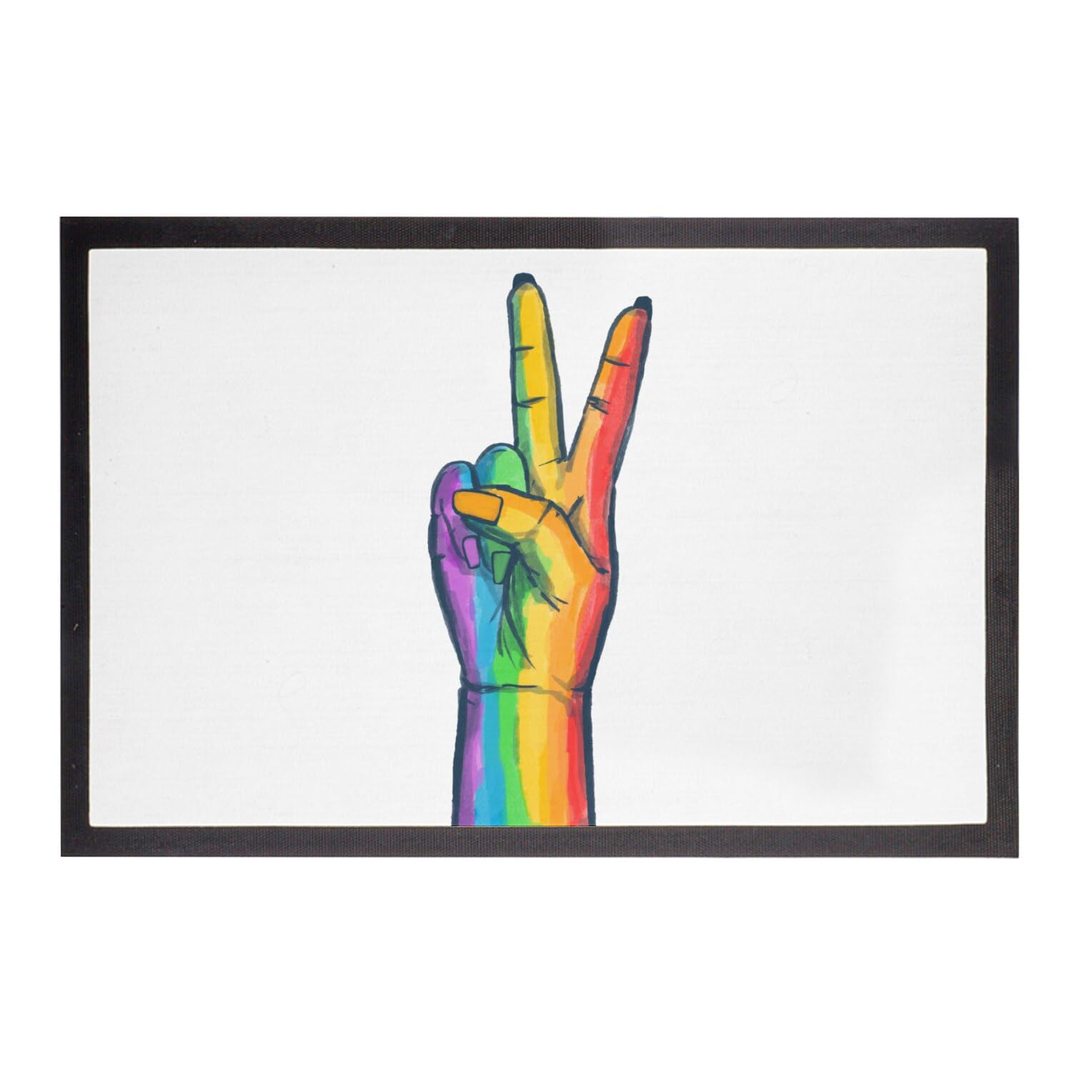Paillasson Pride Peace pour Colorer et Égayer Votre Entrée