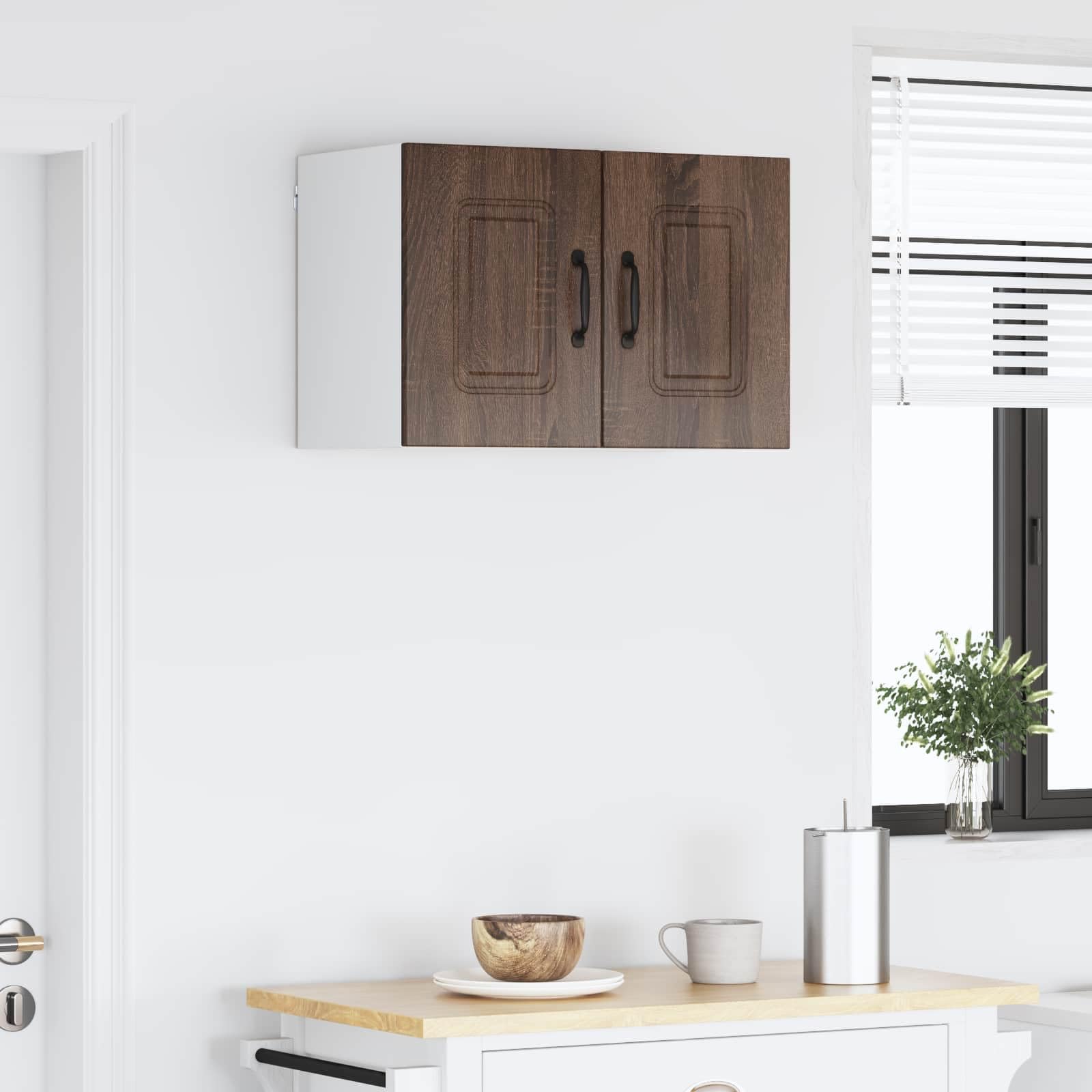 Küchenschrank Kalmar 2 Stück Braun Eichen-Optik 30 x 31 x 40 cm Aufbewahrungsschrank Küchenzubehör für Moderne Küchen mit großem Stauraum