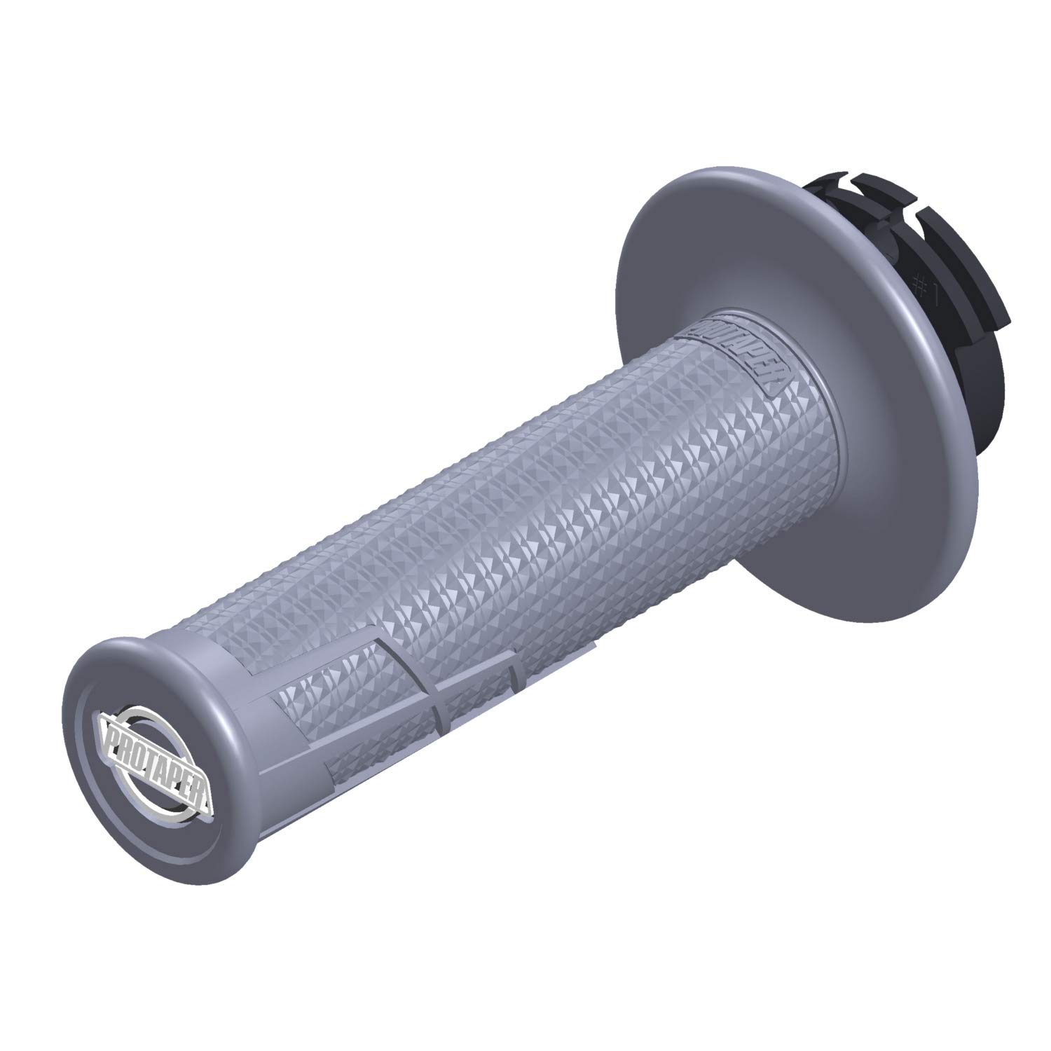 Poignées Protaper 021669 Clamp-On 1/2 Waffle en gris double densité - 2