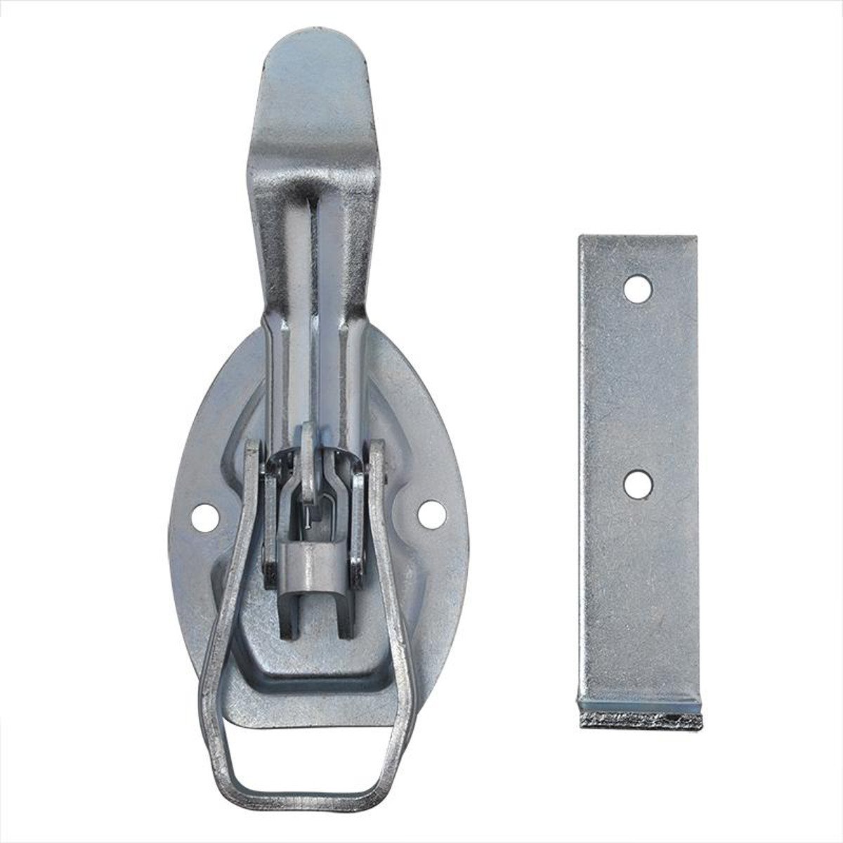 Unbekannt 4X Spannverschluss mit Gegenstück 220x88 mm – Bordwandverschluss für Anhänger und Kisten – Verzinkter Kistenverschluss 766 Gramm Hebelverschluss Bordwandverschlüsse Verzinkt
