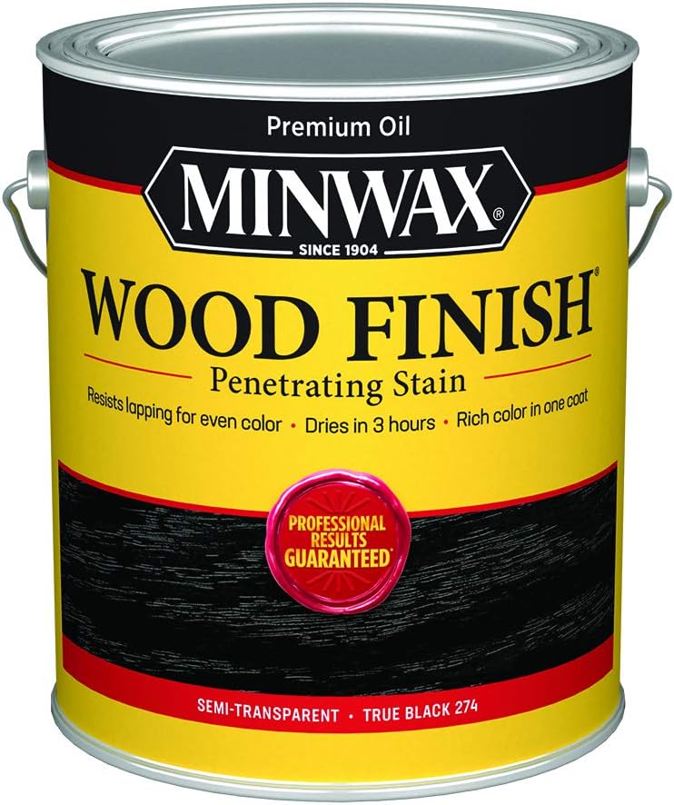 Minwax 711510000 Wood Finish True Black Gallon